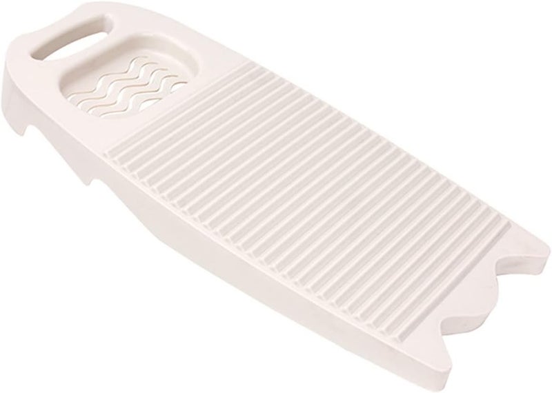 Cansybil Non-Slip Laundry Washing Board, Household Washboard, Hand Wash Board, Manual Wash Clothes Laundry Pad Scrubbing Board for Household(15.7x8.07x1.06inches) (A-White) - Image 1